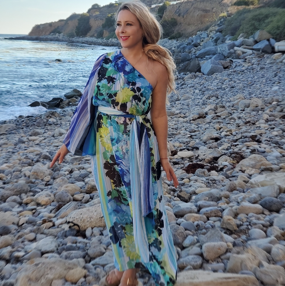 One of a Kind One Shoulder Maxi